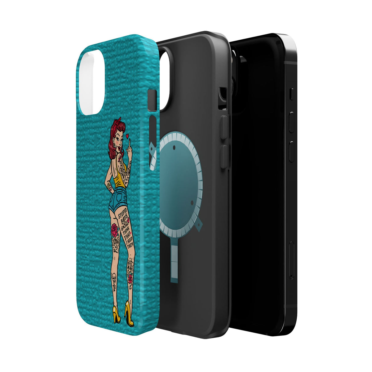 Sassy Pin-Up Stupid Boys Magnetic Tough Phone Case - Studio 653