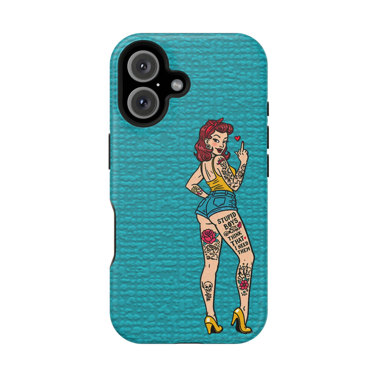 Sassy Pin-Up Stupid Boys Magnetic Tough Phone Case - Studio 653