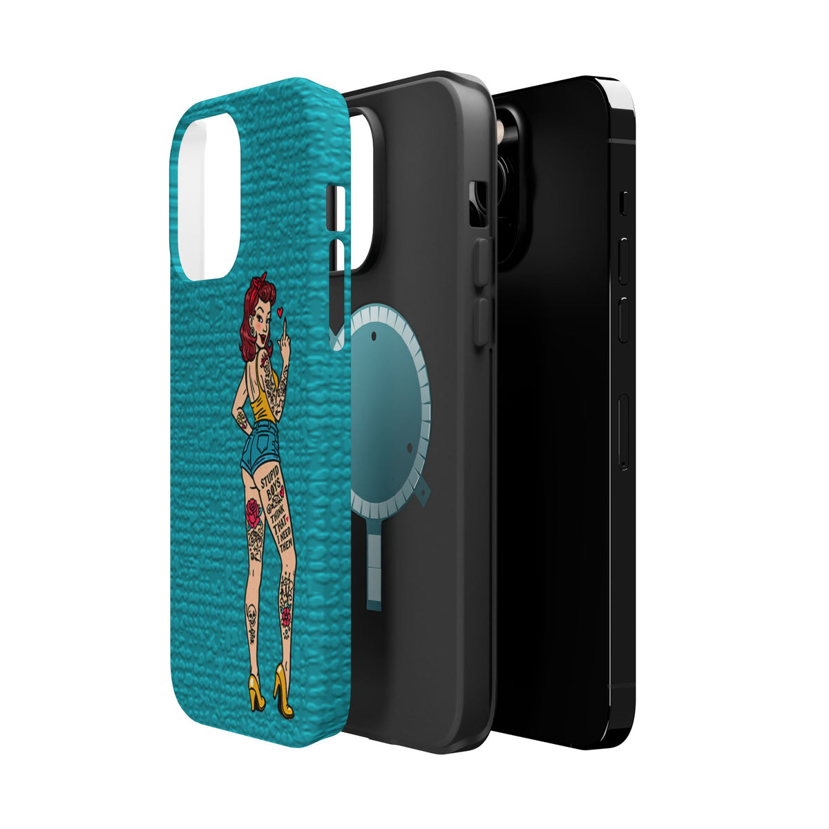 Sassy Pin-Up Stupid Boys Magnetic Tough Phone Case - Studio 653