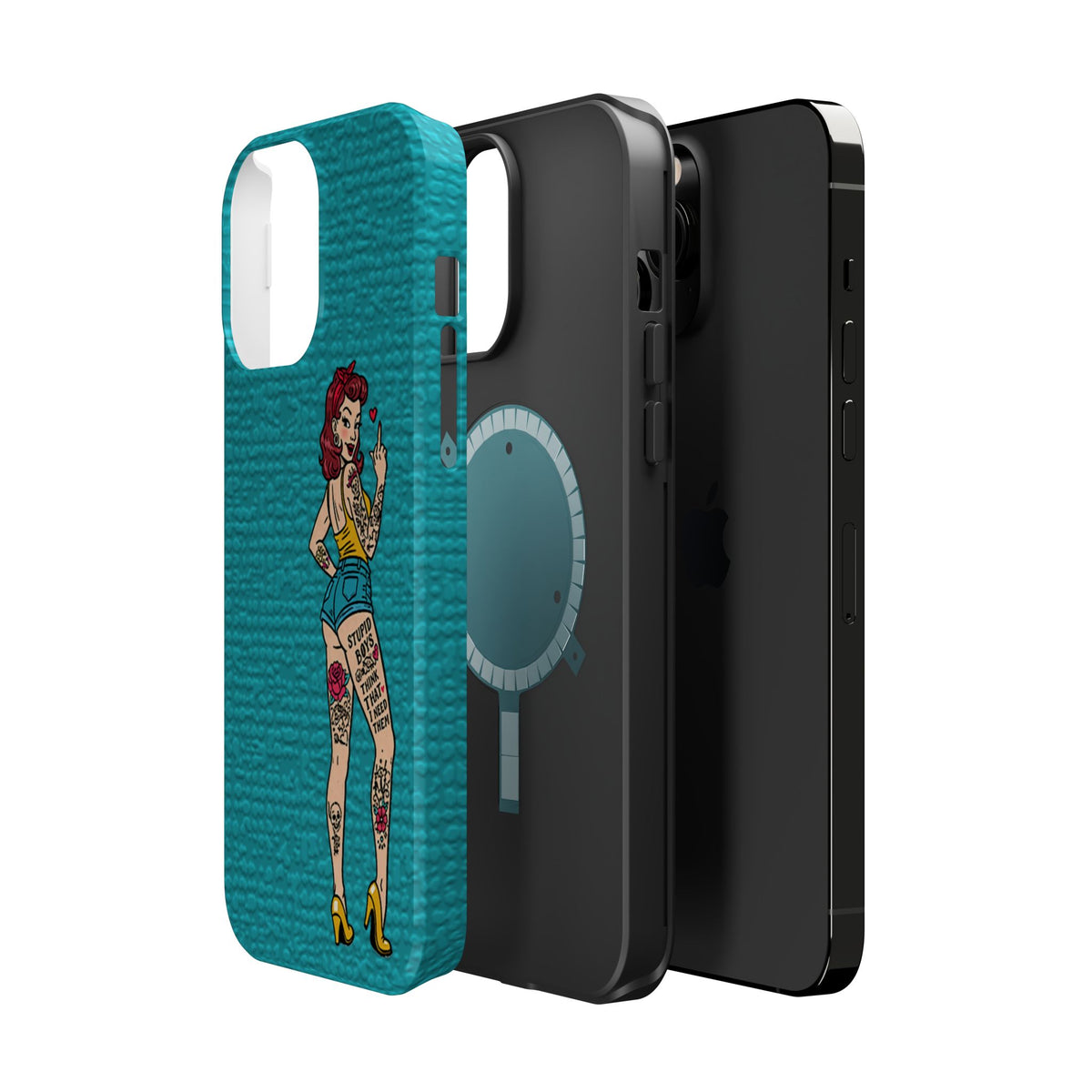 Sassy Pin-Up Stupid Boys Magnetic Tough Phone Case - Studio 653