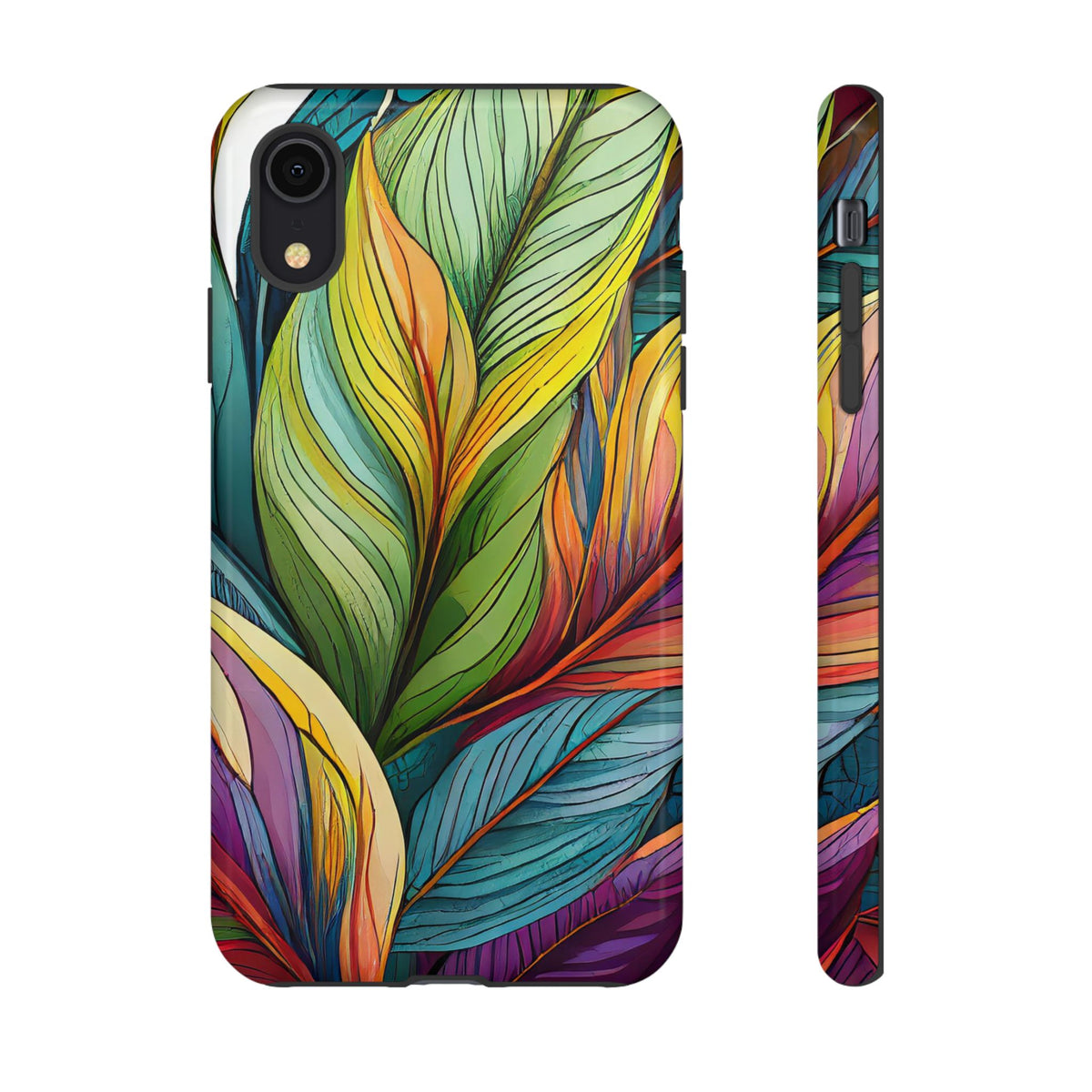 Tough Cases: Vibrant Tropical Leaf Phone Case – Perfect for Nature Lovers and Summer Vibes
