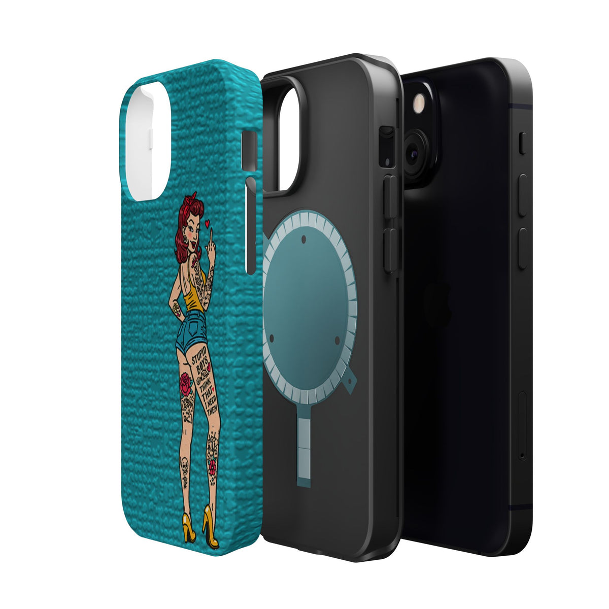Sassy Pin-Up Stupid Boys Magnetic Tough Phone Case - Studio 653