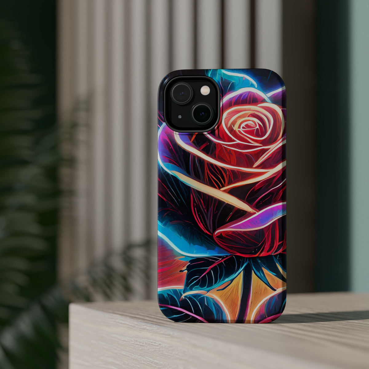 Neon Rose Magnetic Tough Phone Case - Studio 653