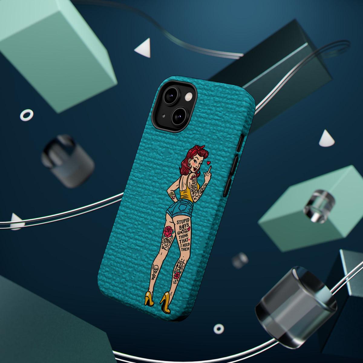 Sassy Pin-Up Stupid Boys Magnetic Tough Phone Case - Studio 653