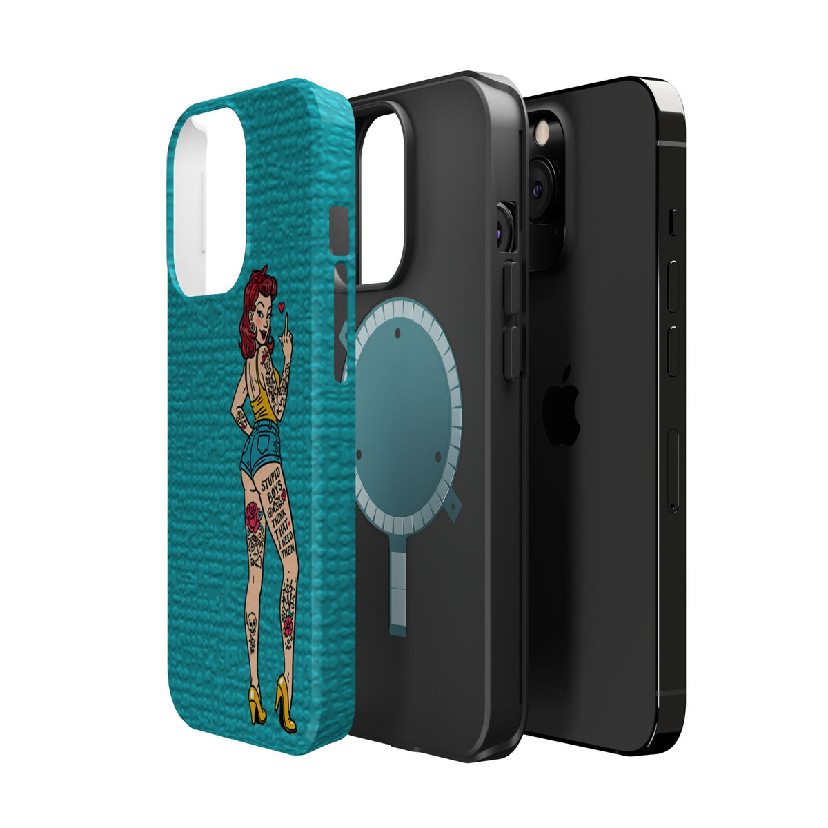 Sassy Pin-Up Stupid Boys Magnetic Tough Phone Case - Studio 653