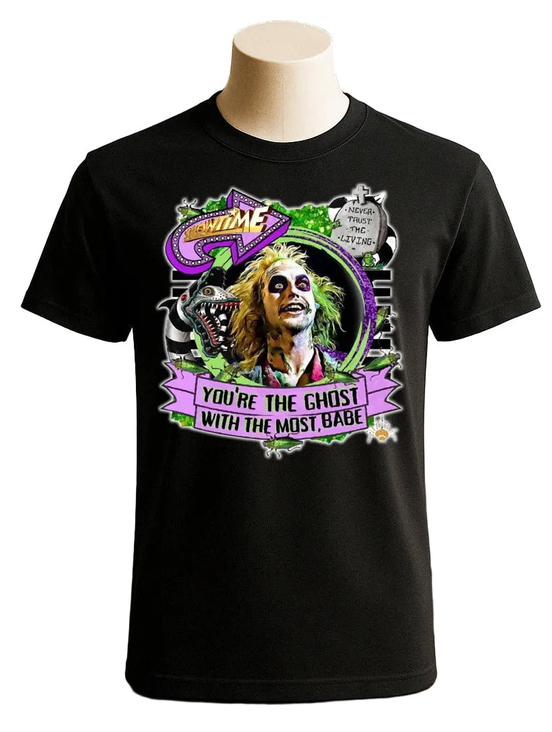 BeetleJuice The Ghost with the Most Graphic Tee Shirt