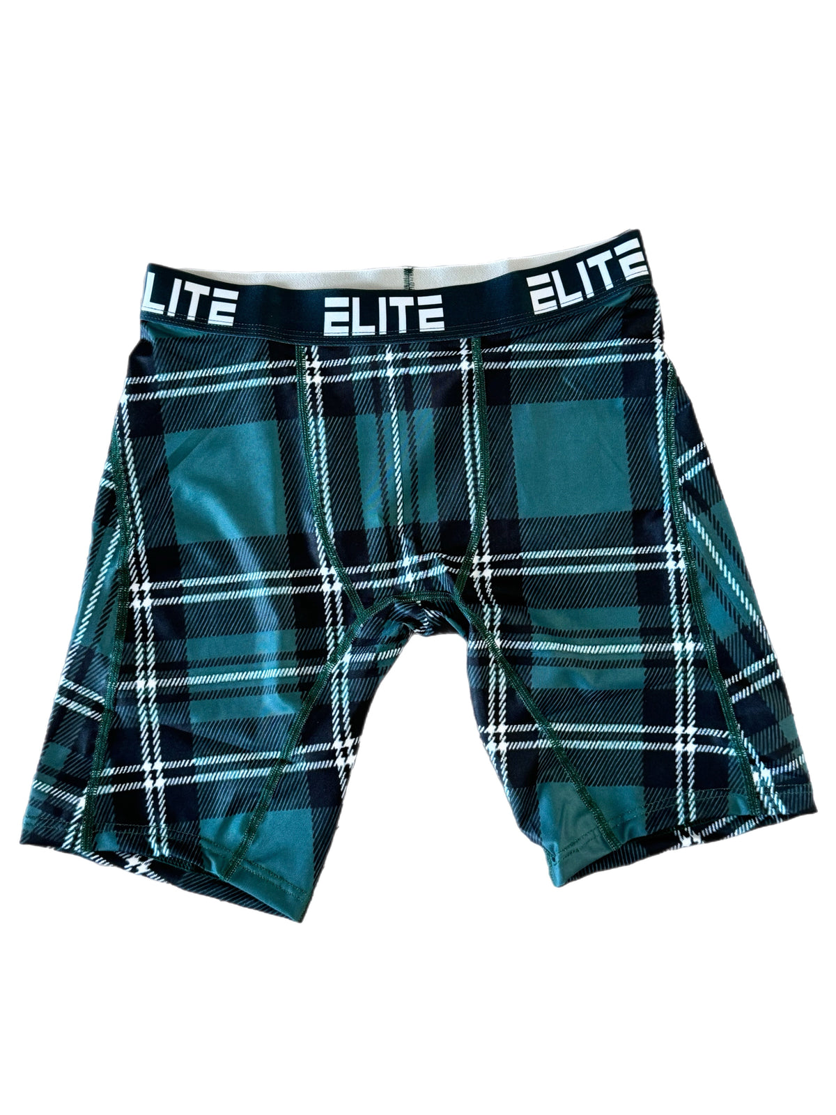 Men’s Blue Plaid Boxer Briefs