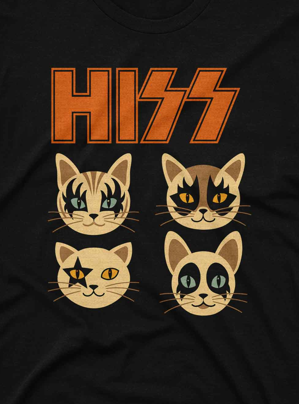 Hiss Band Black Graphic Tee