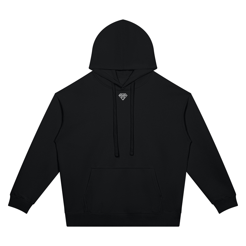 Be Strong Black Oversized Drop Shoulder Hoodie - Studio 653