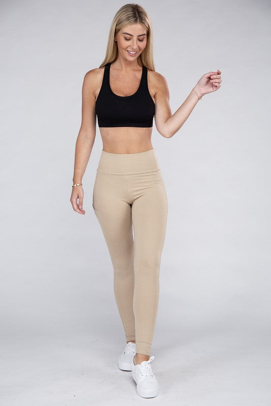 Ambiance Apparel Active Leggings With Concealed Pockets