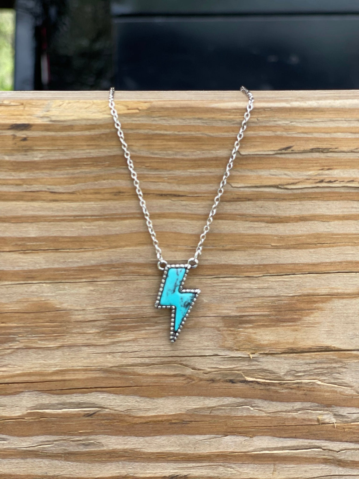 Lightning Bolt Stone Necklace - Studio 653