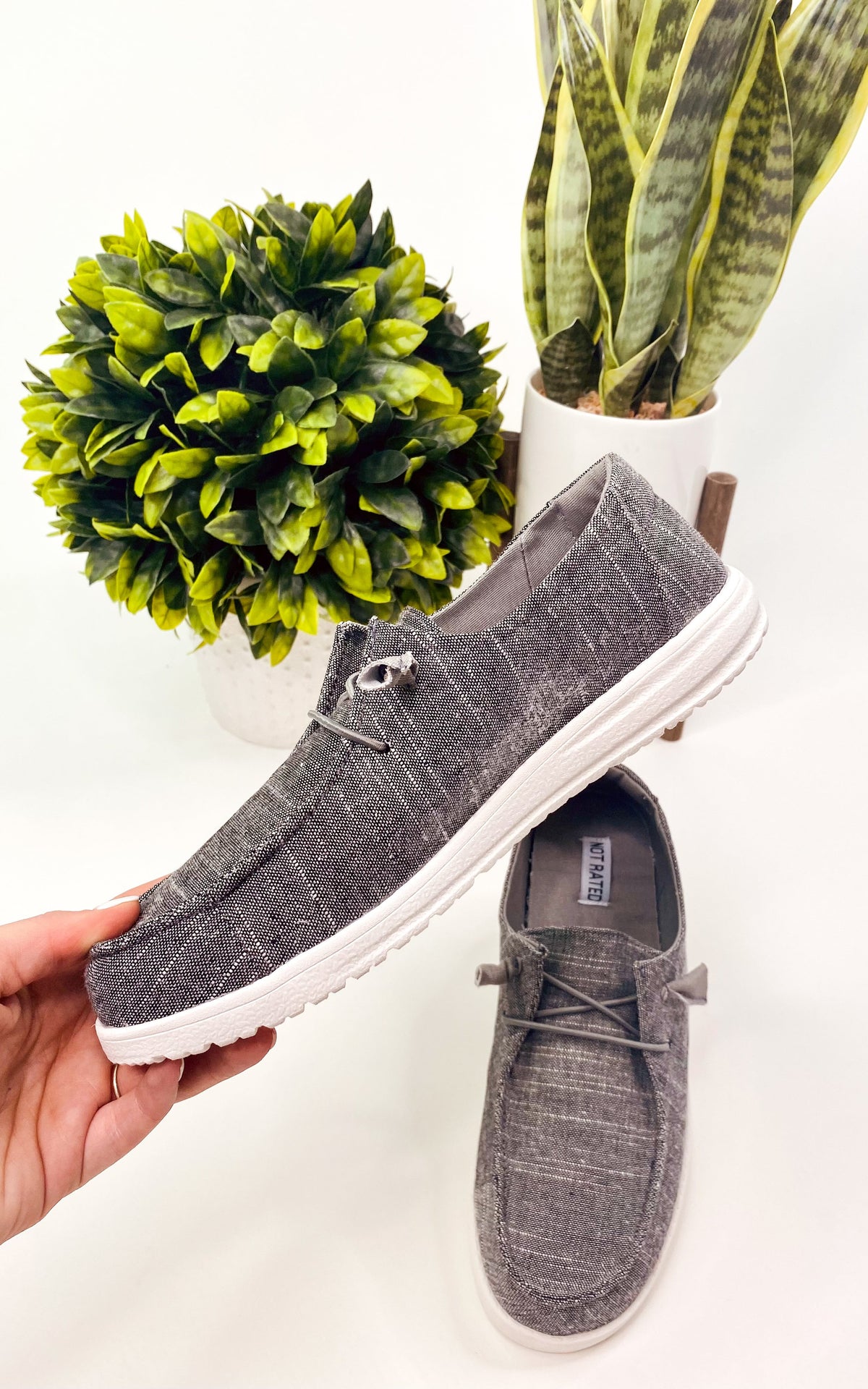 Maco Slip On in Charcoal - Studio 653