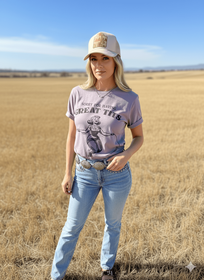 Sorry For Having Great Tits Graphic Tee - Studio 653