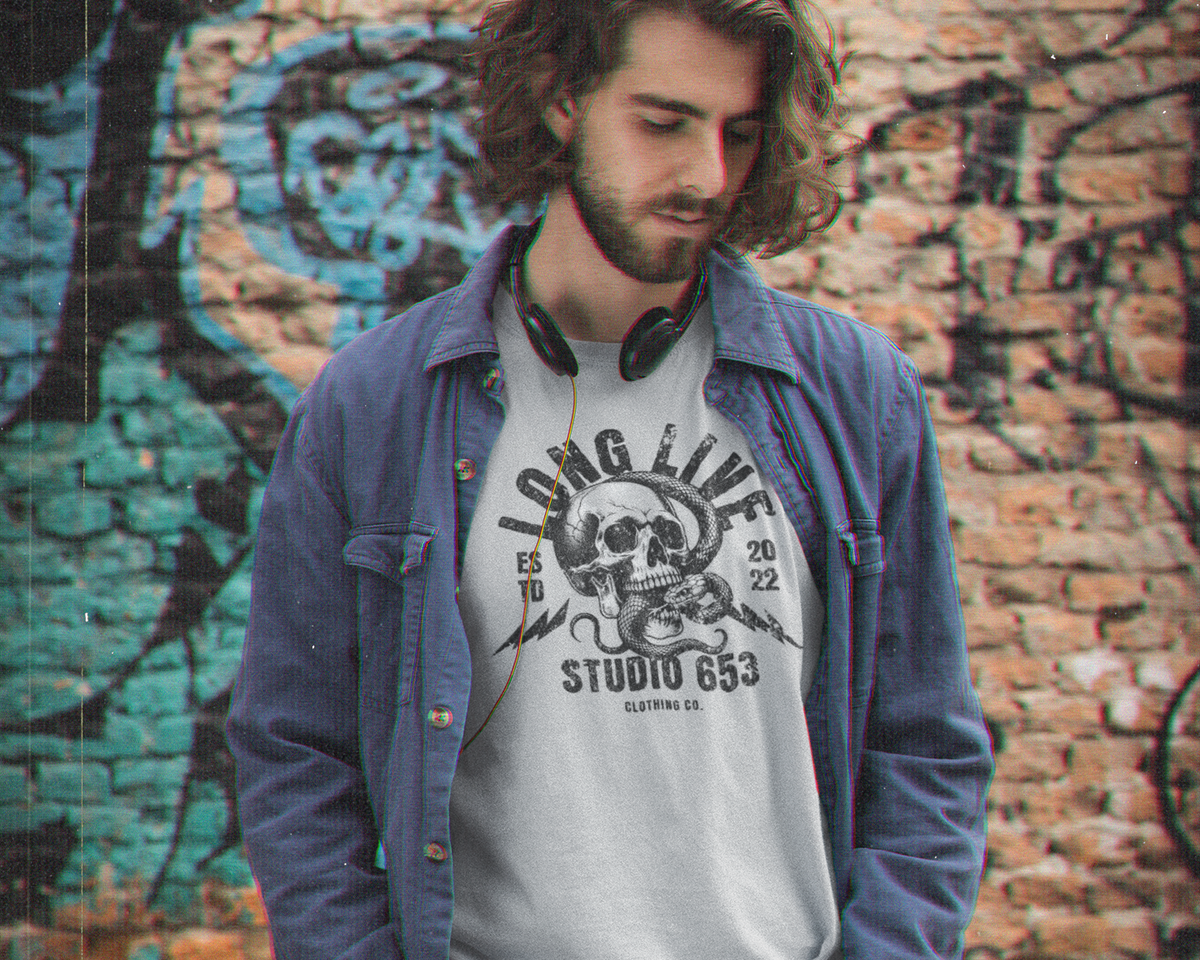 Long Live Studio 653 Skull Graphic Tee