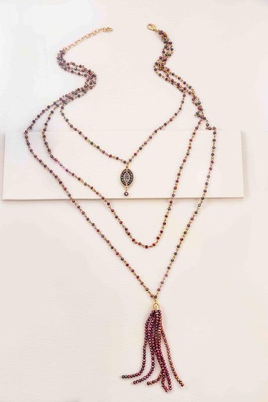 Angelia Layered Bead Necklace - Studio 653