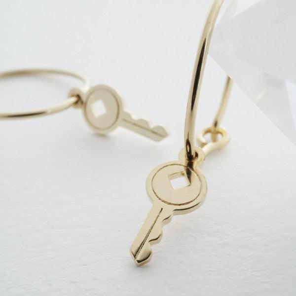 Magic Charm Key Hoops - Studio 653