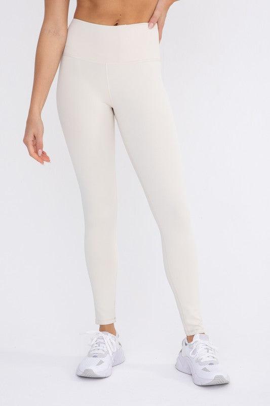 Jacquard Ribbed High-Waisted Leggings - Studio 653