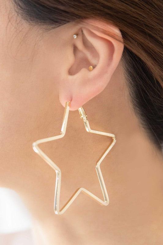 2D Shapes Asymmetrical Hoop Earrings - Studio 653