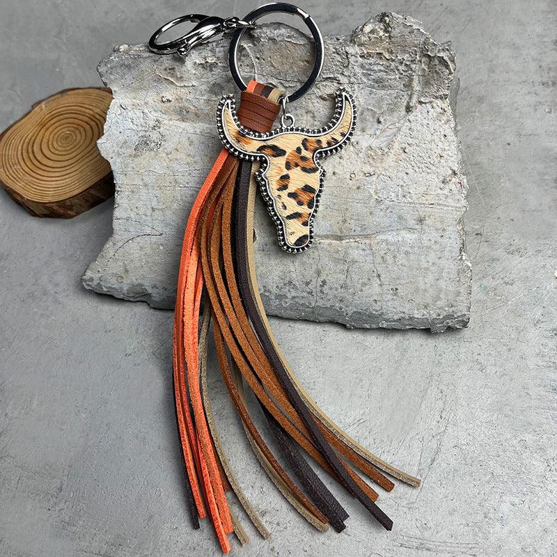 Bull Shape Fringe Key Chain - Studio 653