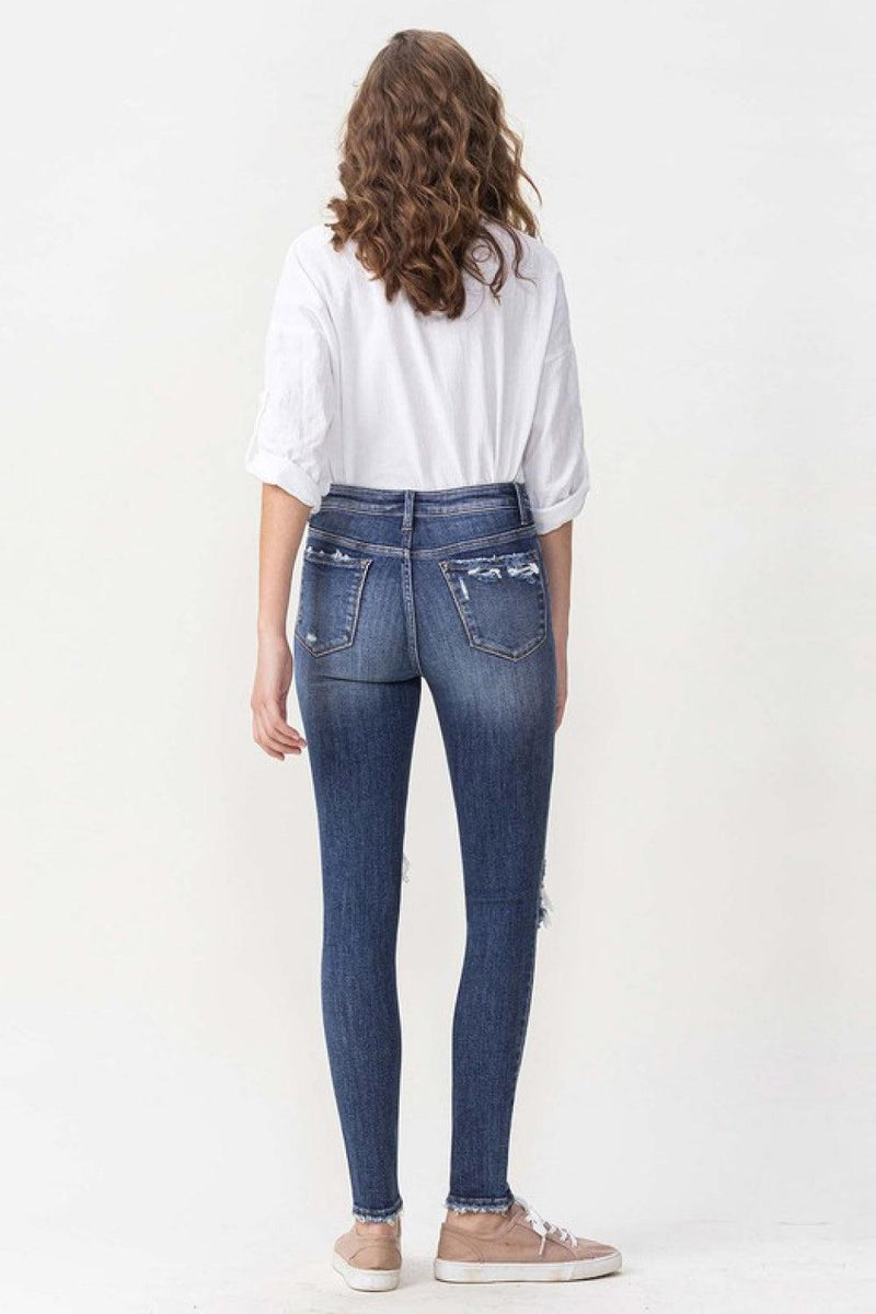 Hayden Distressed High-Rise Skinny Jeans - Studio 653