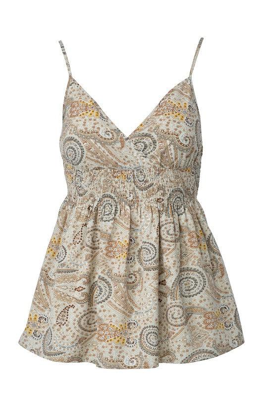 Paisley A-line Cami Top - Studio 653