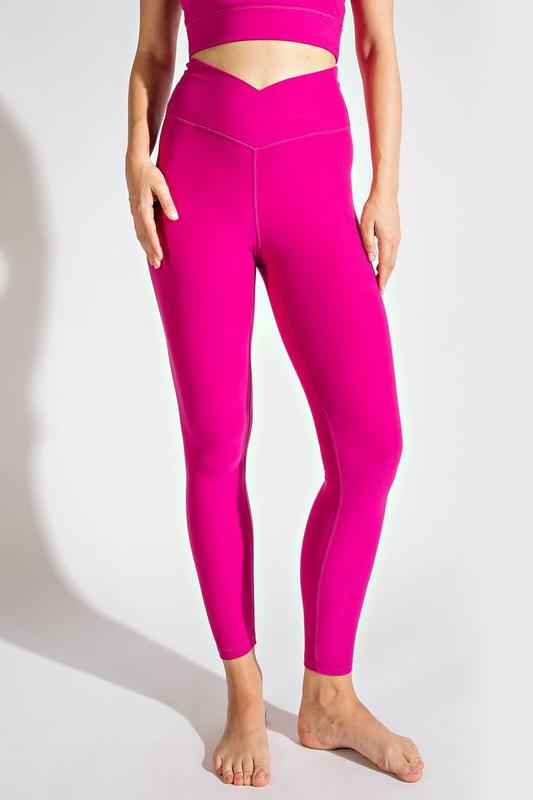 V-Waist Full Length Leggings - Studio 653