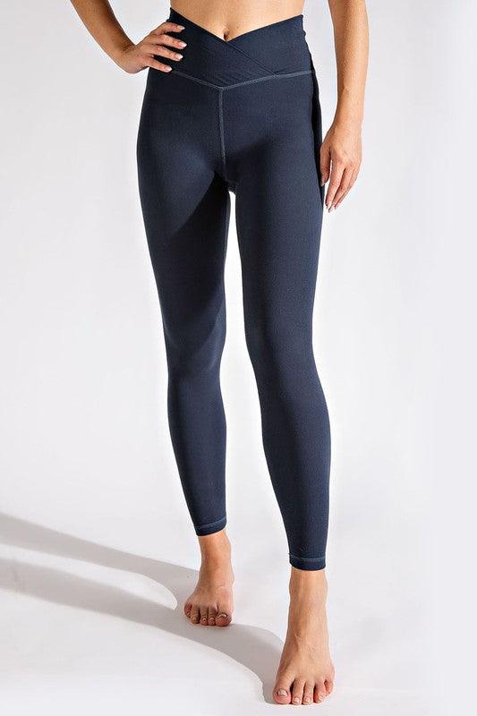 V-Waist Full Length Leggings - Studio 653