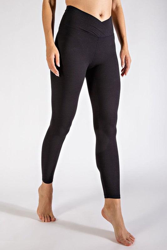 V-Waist Full Length Leggings - Studio 653