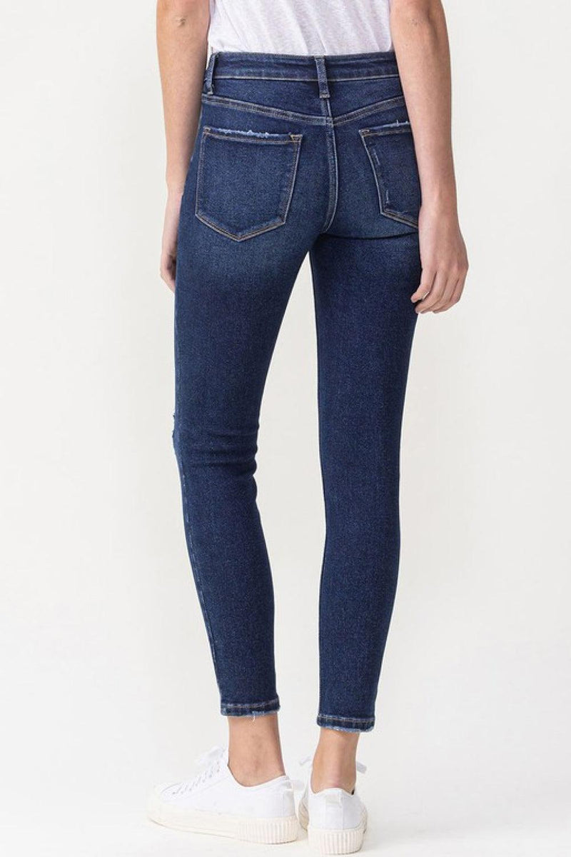 Chelsea Distressed Midrise Crop Skinny Jeans - Studio 653