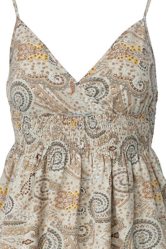 Paisley A-line Cami Top - Studio 653